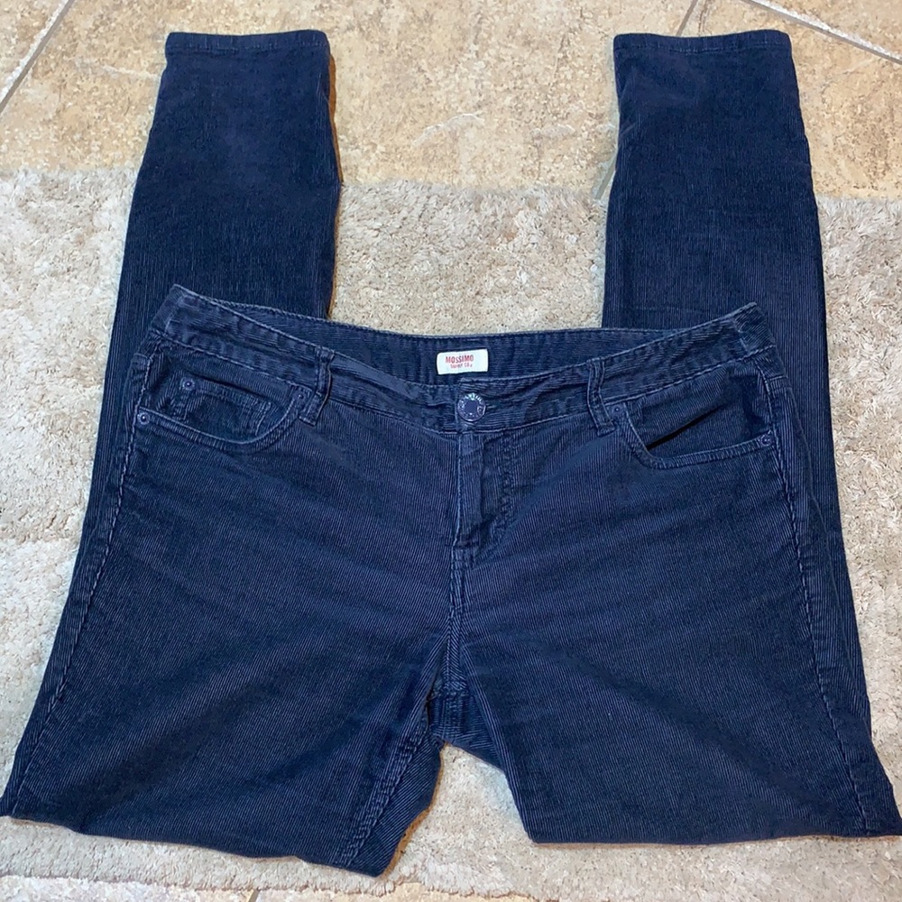 ⚜️Navy MOSSIMO Corduroy Slim Skinny Ankle “jeans”